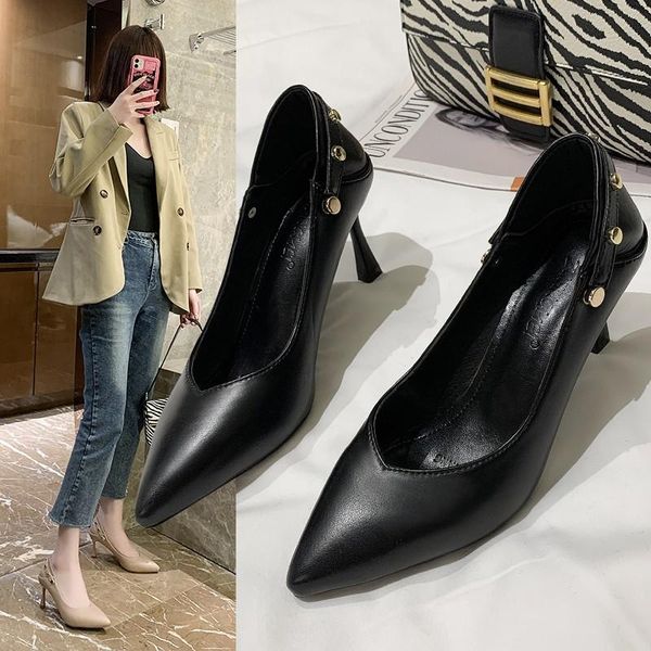 xpay high heels new soft leather high heels with stiletto pointed toe fashion all-match single shoes women's shoes with stiletto, Black
xpay high heels new soft leather high heels with stiletto pointed toe fashion all-match single shoes women's shoes with stiletto, Black