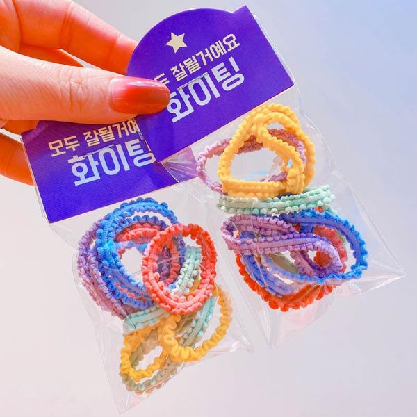 hair accessories 10pcs/bag multicolour cute style girl elastic band mixed color children's head rope, Slivery;white
hair accessories 10pcs/bag multicolour cute style girl elastic band mixed color children's head rope, Slivery;white