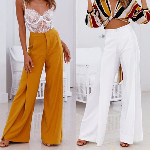 women's pants & capris ladies baggy high waist wide leg white yellow autumn long zipper casual office loose trousers women pantalon fem, Black;white
women's pants & capris ladies baggy high waist wide leg white yellow autumn long zipper casual office loose trousers women pantalon fem, Black;white