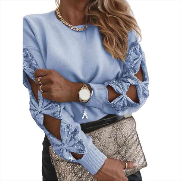 women elegant sweater autumn winter solid color sequin knitted sweater hollow out long sleeve pullover oversize, White;black
women elegant sweater autumn winter solid color sequin knitted sweater hollow out long sleeve pullover oversize, White;black