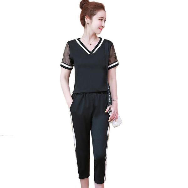 cotton and linen two piece sets women summer v-neck short sleeve + cropped trousers female office suits set women's tracksuits, Gray
cotton and linen two piece sets women summer v-neck short sleeve + cropped trousers female office suits set women's tracksuits, Gray