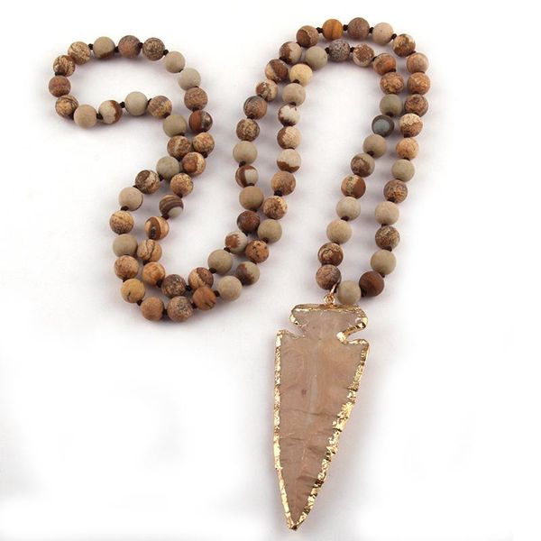 pendant necklaces moodpc fashion bohemiantribal jewelry natural stone knotted arrowhead women ethnic necklace, Silver
pendant necklaces moodpc fashion bohemiantribal jewelry natural stone knotted arrowhead women ethnic necklace, Silver