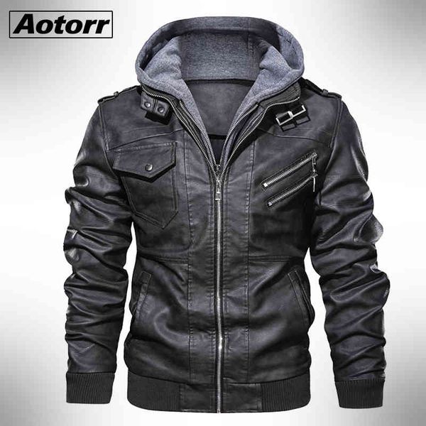 2021 autumn winter men's motorcycle leather et windbreaker hooded male outwear warm biker pu ets eu size 3xl, Black
2021 autumn winter men's motorcycle leather et windbreaker hooded male outwear warm biker pu ets eu size 3xl, Black