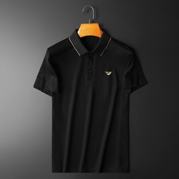 fashion t shirts 2021 summer men's lapel pearl mercerized cotton short sleeve large polo trend, White;black
fashion t shirts 2021 summer men's lapel pearl mercerized cotton short sleeve large polo trend, White;black