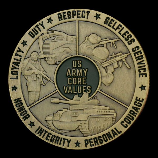 military coin us army core values souvenir challenge coins honor collectibles copper plated commemorative coin
military coin us army core values souvenir challenge coins honor collectibles copper plated commemorative coin