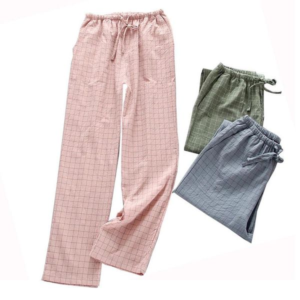 women's sleepwear fall women simple style sleep bottom comfort gauze cotton plaid pants ladies loose thin elastic waist homewear, Black;red
women's sleepwear fall women simple style sleep bottom comfort gauze cotton plaid pants ladies loose thin elastic waist homewear, Black;red