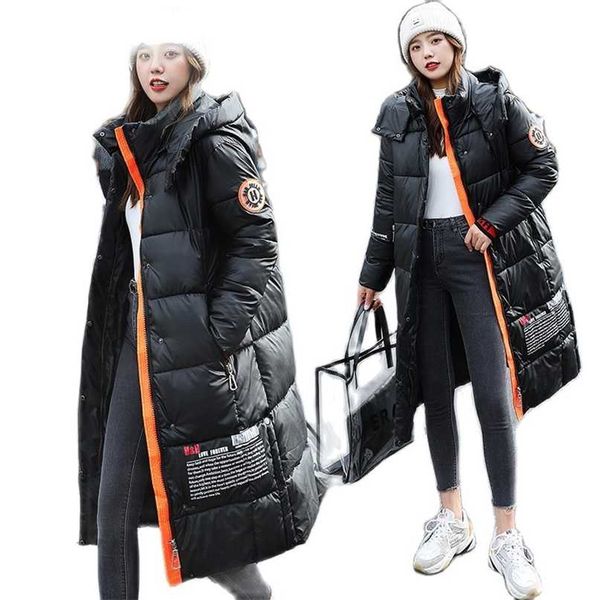 oversize winter puffer jacket women down coat hooded warm glossy ladies long parkas waterproof snow coats 211216, Black
oversize winter puffer jacket women down coat hooded warm glossy ladies long parkas waterproof snow coats 211216, Black