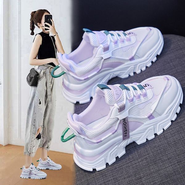 2021 Spring Women Sneakers New Designer Fashion Girl Comfortable Air Mesh Casual Sport Shoes height Increasing Platform Shoes, Black
2021 Spring Women Sneakers New Designer Fashion Girl Comfortable Air Mesh Casual Sport Shoes height Increasing Platform Shoes, Black