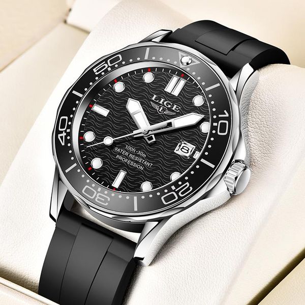 wristwatches lige sports men quartz fashion watch silicone strap waterproof for relogio masculino, Slivery;brown
wristwatches lige sports men quartz fashion watch silicone strap waterproof for relogio masculino, Slivery;brown