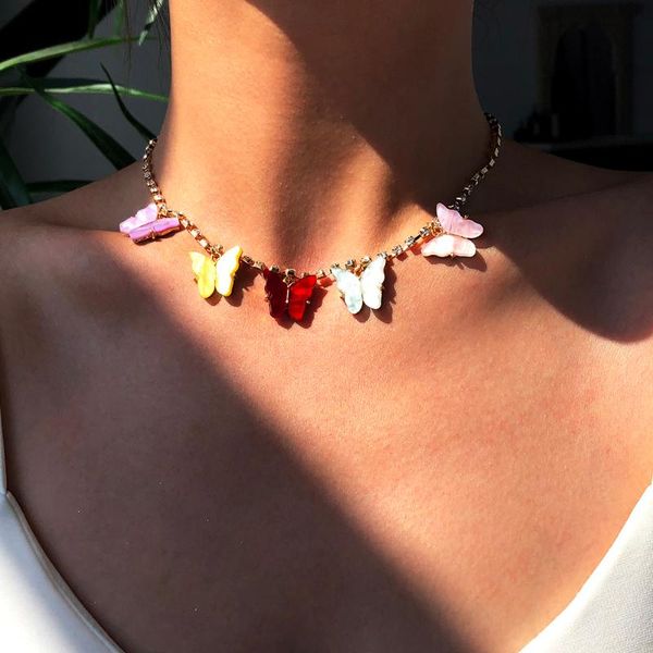 lalynnly fashion multi color butterfly pendants necklace for women resin rhinestone choker chain neck jewelry n7714 pendant necklaces, Silver
lalynnly fashion multi color butterfly pendants necklace for women resin rhinestone choker chain neck jewelry n7714 pendant necklaces, Silver