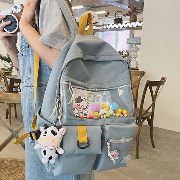 backpack diehe waterproof nylon women female multi-pocket travel bag teenage girl pure color splice schoolbag mochilas book
backpack diehe waterproof nylon women female multi-pocket travel bag teenage girl pure color splice schoolbag mochilas book