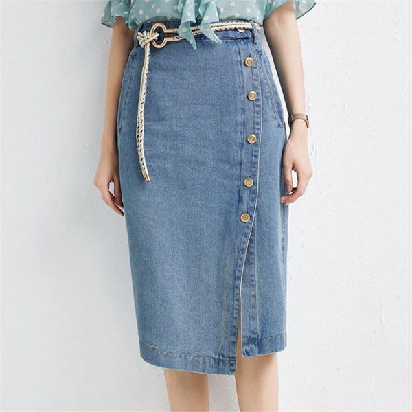 skirts split high waist denim original design fall fashion women knee length buttons pockets jeans skirt with belt 50890, Black
skirts split high waist denim original design fall fashion women knee length buttons pockets jeans skirt with belt 50890, Black