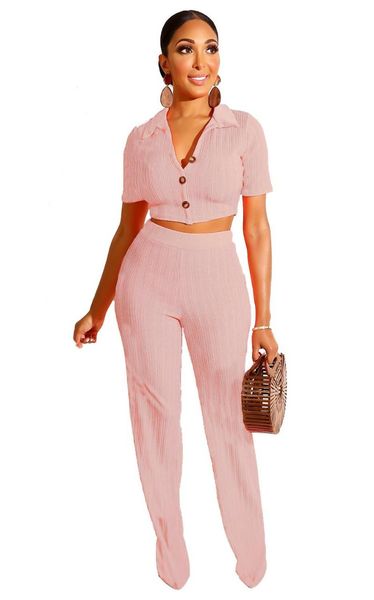 women's tracksuits ahvit single breasted solid color casual women two piece set short sleeve turn down collar crop and hight waist pant, Gray
women's tracksuits ahvit single breasted solid color casual women two piece set short sleeve turn down collar crop and hight waist pant, Gray