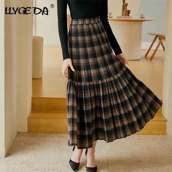winter pleated plaid skirt warm vintage patchwork long ladies autumn fashion harajuku high waist midi 211124, Black
winter pleated plaid skirt warm vintage patchwork long ladies autumn fashion harajuku high waist midi 211124, Black