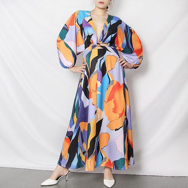 casual dresses spring autumn women dress 2021 floral print long sleeve v neck loose bodycon vintage backless maxi vestidos, Black;gray
casual dresses spring autumn women dress 2021 floral print long sleeve v neck loose bodycon vintage backless maxi vestidos, Black;gray