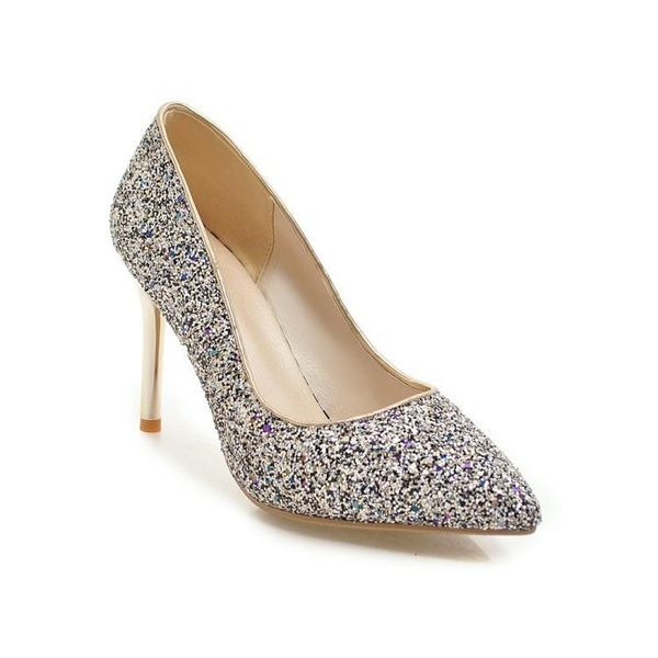 dress shoes high-heeled stilettos pointed sequins shallow mouth joker 43 single shoe size code 32-1825, Black
dress shoes high-heeled stilettos pointed sequins shallow mouth joker 43 single shoe size code 32-1825, Black