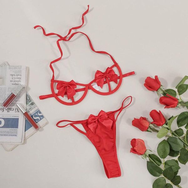 bras sets 2pc lingerie women's underwear set bandage sensual woman lace erotic hollow bra panties exotic, Red;black
bras sets 2pc lingerie women's underwear set bandage sensual woman lace erotic hollow bra panties exotic, Red;black