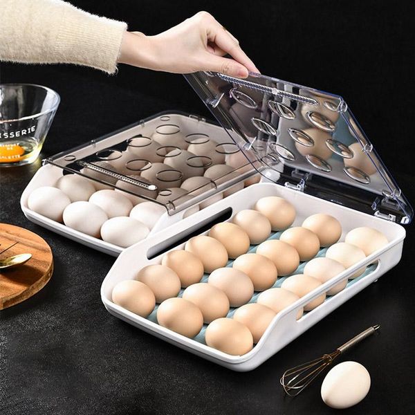 storage bottles & jars automatic rolling egg box stackable duck transparent drawer tray household refrigerator organizer
storage bottles & jars automatic rolling egg box stackable duck transparent drawer tray household refrigerator organizer