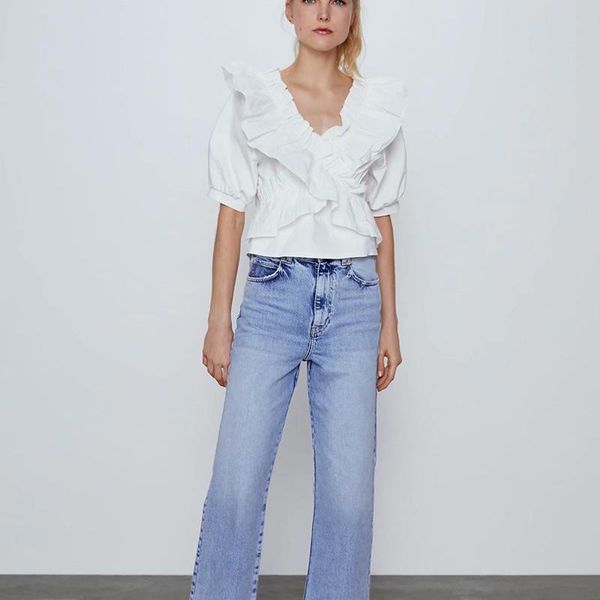 elegant women ruffle neck chiffon blouse spring long puff sleeve shirt casual summer office lady blusa mujer women's blouses & shirts, White
elegant women ruffle neck chiffon blouse spring long puff sleeve shirt casual summer office lady blusa mujer women's blouses & shirts, White