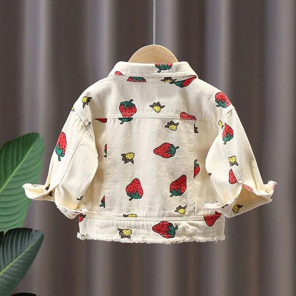 jackets lovery white denim children strawberry coats for girl 2021 autumn kids outwear, Blue;gray
jackets lovery white denim children strawberry coats for girl 2021 autumn kids outwear, Blue;gray