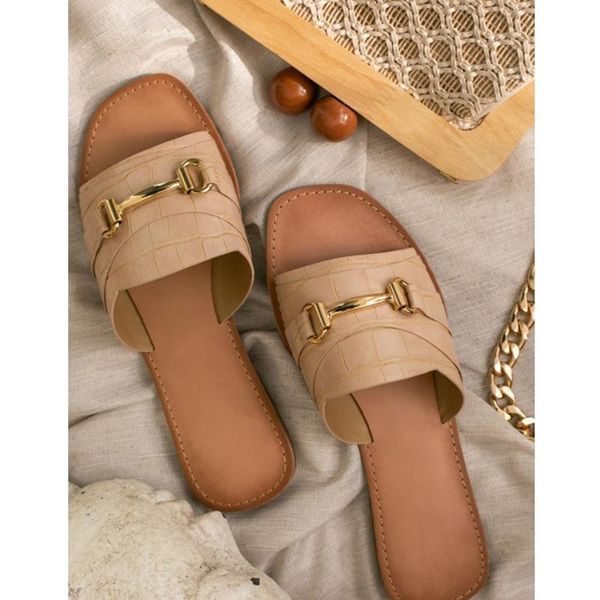 slippers summer flat women's shoes fashion open toe sandals solid color metal decorative outdoor plus size, Black
slippers summer flat women's shoes fashion open toe sandals solid color metal decorative outdoor plus size, Black
