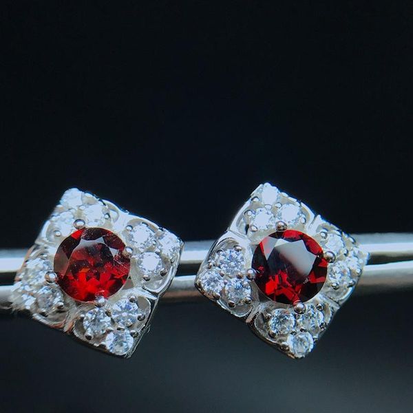 meibapj natural garnet square stud earrings real 925 sterling silver red stone fine charm jewelry for women, Golden;silver
meibapj natural garnet square stud earrings real 925 sterling silver red stone fine charm jewelry for women, Golden;silver