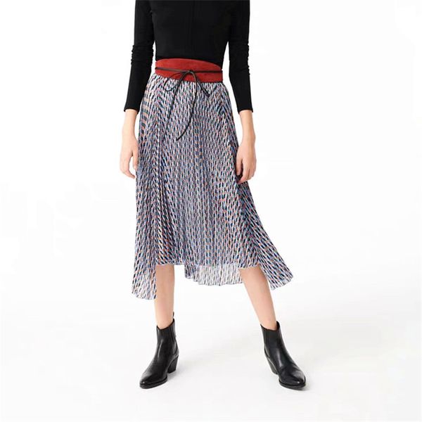 dsigners fadan m family maje spring and summer new printing irregular pleated skirt elastic waist elegant skirt, Black
dsigners fadan m family maje spring and summer new printing irregular pleated skirt elastic waist elegant skirt, Black