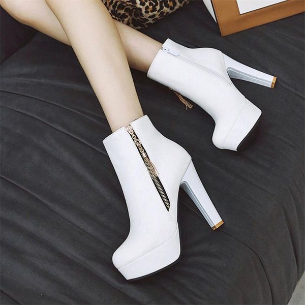 boots women side zip platform ankle bare square heel zipper pu leather shoes woman casual middle tube booties chaussures femme, Black
boots women side zip platform ankle bare square heel zipper pu leather shoes woman casual middle tube booties chaussures femme, Black