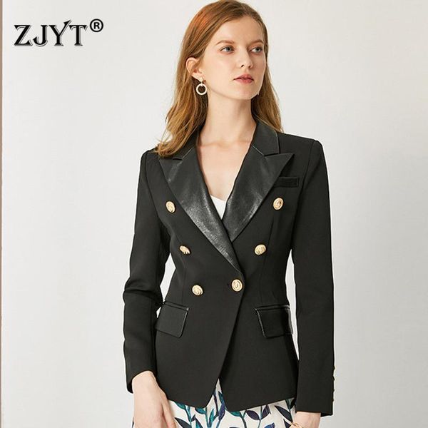 women's suits & blazers women spring autumn office lady slim blazer jacket pu leather collar casual long sleeve work suit plus size xxx, White;black
women's suits & blazers women spring autumn office lady slim blazer jacket pu leather collar casual long sleeve work suit plus size xxx, White;black