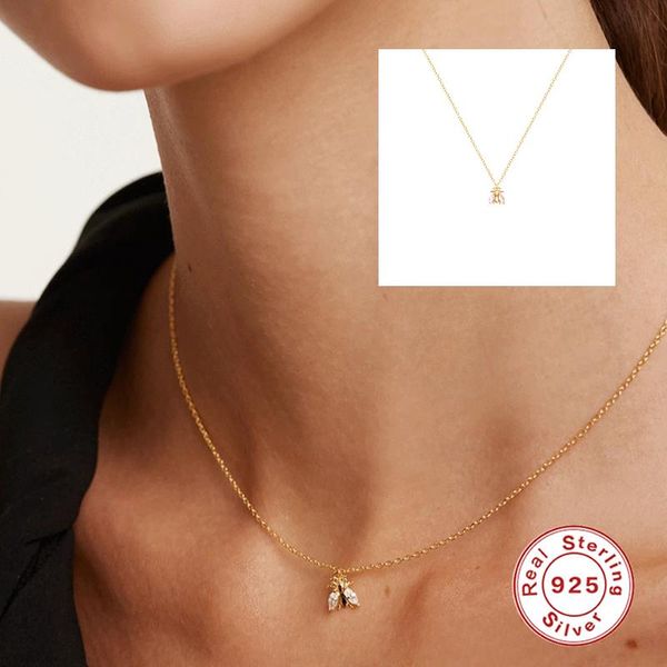 chains koj 925 sterling silver necklace women summer sweet bee beach choker collier ins fancy collar for bijoux
chains koj 925 sterling silver necklace women summer sweet bee beach choker collier ins fancy collar for bijoux