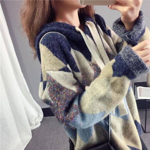 women's sweaters sweater pullover loose spring autumn knitting 2021 small fresh and sweet, White;black
women's sweaters sweater pullover loose spring autumn knitting 2021 small fresh and sweet, White;black