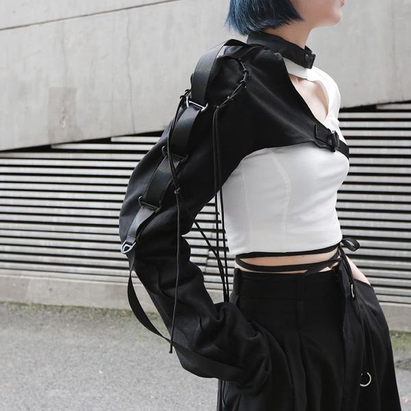 waist bags fashion long sleeve with a tie-up women streetwear irregular one shoulder hip hop buckle halter coat black
waist bags fashion long sleeve with a tie-up women streetwear irregular one shoulder hip hop buckle halter coat black
