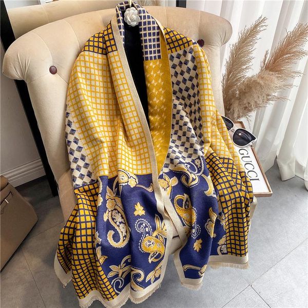 scarves winter thick warm cashmere scarf for women plaid paisley blanket pashmina shawl wrap foulard tassel echarpe bufanda neckerchief, Blue;gray
scarves winter thick warm cashmere scarf for women plaid paisley blanket pashmina shawl wrap foulard tassel echarpe bufanda neckerchief, Blue;gray