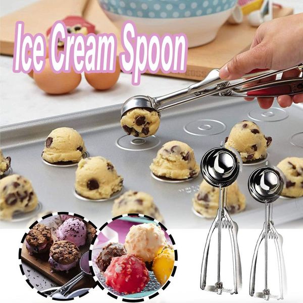 silver stainless steel ice cream scoop spoon spring handle masher cookie spoons 2021 fashion baking & pastry tools
silver stainless steel ice cream scoop spoon spring handle masher cookie spoons 2021 fashion baking & pastry tools