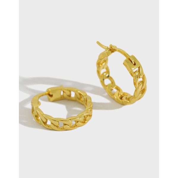 hoop & huggie shanice punk 925 sterling silver jewelry chain design earrings for women retro twist thai boucle d'oreille femme, Golden;silver
hoop & huggie shanice punk 925 sterling silver jewelry chain design earrings for women retro twist thai boucle d'oreille femme, Golden;silver