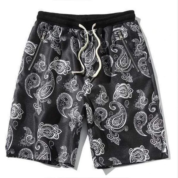 men's shorts cashew flower summer trend beach pants foreign trade fashion brand sports loose casual, White;black
men's shorts cashew flower summer trend beach pants foreign trade fashion brand sports loose casual, White;black