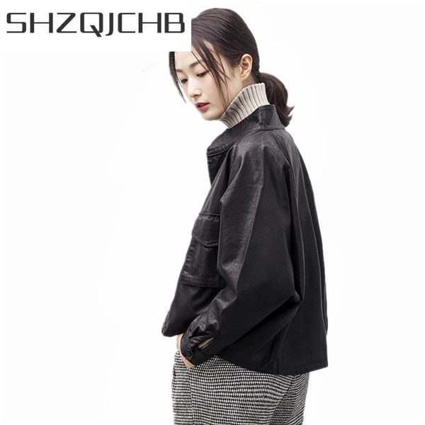 women's leather & faux shzq 2021 pu jacket women autumn coat plus size casual jackets black coats ladies spring chaqueta mujer lwl854
women's leather & faux shzq 2021 pu jacket women autumn coat plus size casual jackets black coats ladies spring chaqueta mujer lwl854