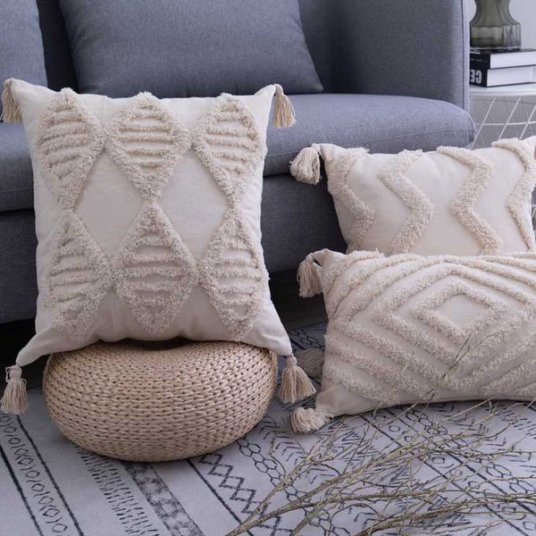 cushion/decorative pillow cushion cover bohemia tassels style 45x45cm/30x50cm beige handmade square boho living room sofa bedhome decoration
cushion/decorative pillow cushion cover bohemia tassels style 45x45cm/30x50cm beige handmade square boho living room sofa bedhome decoration