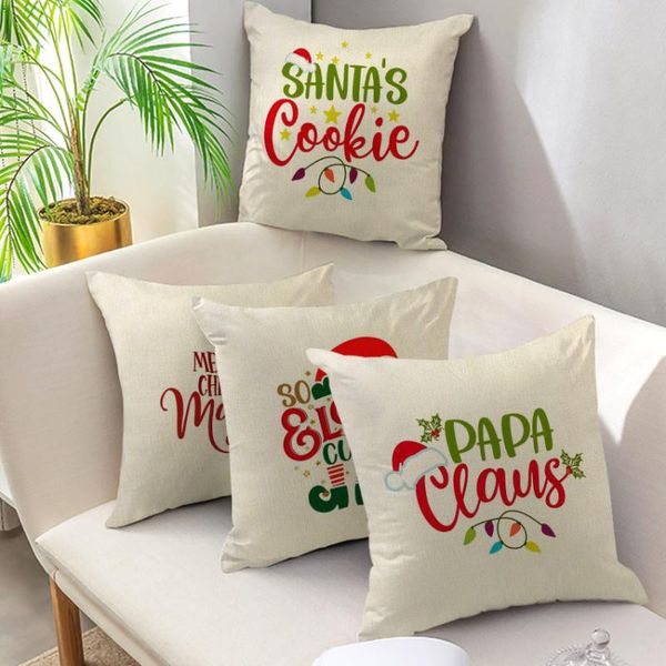 cushion/decorative pillow nanacoba case home decoration christmas santa claus cartoon letter throw pillowcase for sofa car seat cushion cove 
cushion/decorative pillow nanacoba case home decoration christmas santa claus cartoon letter throw pillowcase for sofa car seat cushion cove