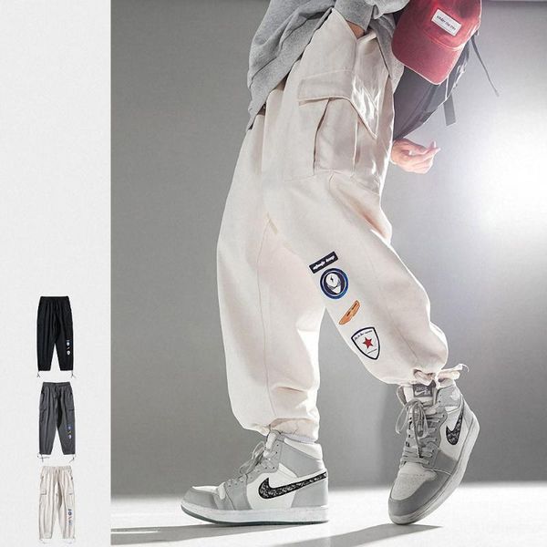 men's pants 2021 korean fashion cotton cargo men elegant sports letter printed joggers hip hop streetwear male sweatpants gym trousers, Black
men's pants 2021 korean fashion cotton cargo men elegant sports letter printed joggers hip hop streetwear male sweatpants gym trousers, Black