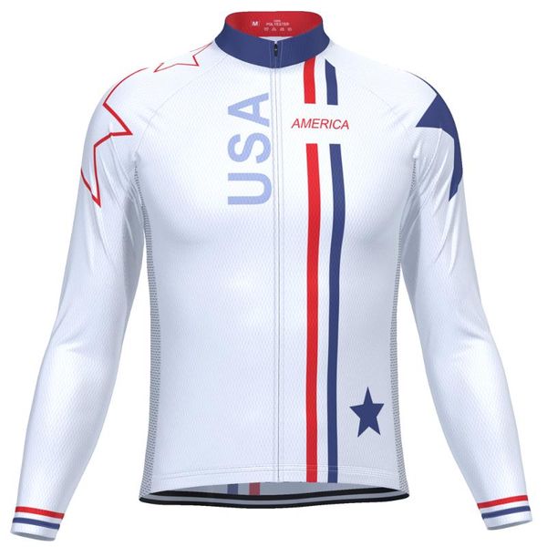 gym clothing 2021 men white outdoor sports cycling jersey usa pro team breathable long sleeve bicycle clothes mtb mountain bike, White;black
gym clothing 2021 men white outdoor sports cycling jersey usa pro team breathable long sleeve bicycle clothes mtb mountain bike, White;black