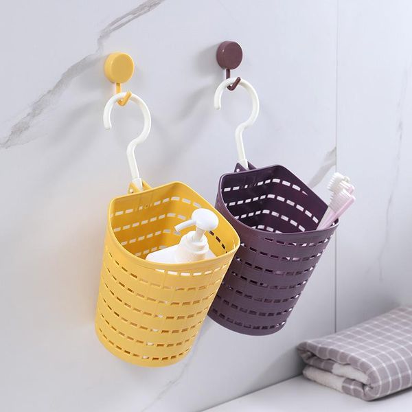 plastic hollow rotating storage basket with single hook sundries kitchen organizer wall hanging shelf for bathroom boxes & bins
plastic hollow rotating storage basket with single hook sundries kitchen organizer wall hanging shelf for bathroom boxes & bins