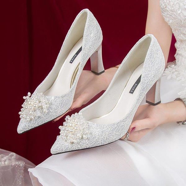 dress shoes ladies summer sandals elegant pointed pearl high heels stiletto wedding party women's, Black 
dress shoes ladies summer sandals elegant pointed pearl high heels stiletto wedding party women's, Black