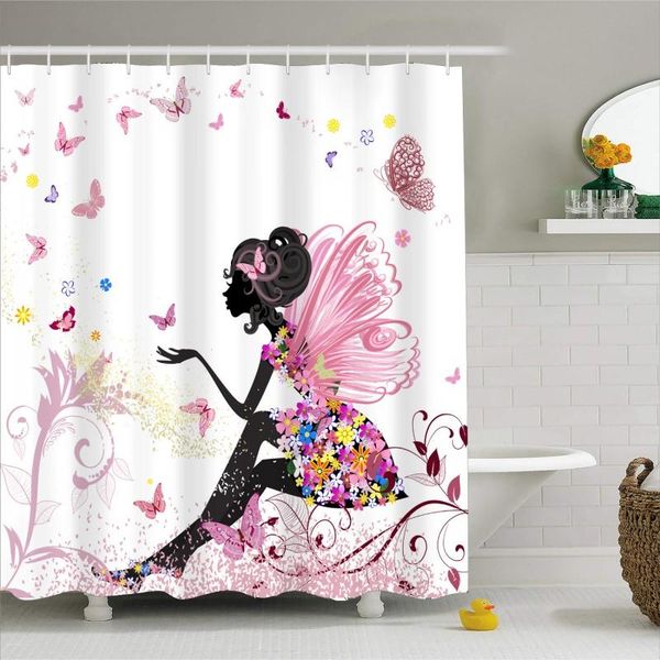 beauty fairy pattern shower curtain set waterproof polyester bath for bathroom cute butterfly flower curtains
beauty fairy pattern shower curtain set waterproof polyester bath for bathroom cute butterfly flower curtains