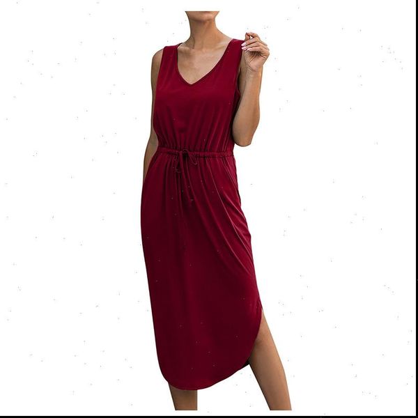 summer sleeveless womens dresses v neck drawstring high waist a line dress knee length asymetrical casual cotton shirt, Black;gray
summer sleeveless womens dresses v neck drawstring high waist a line dress knee length asymetrical casual cotton shirt, Black;gray