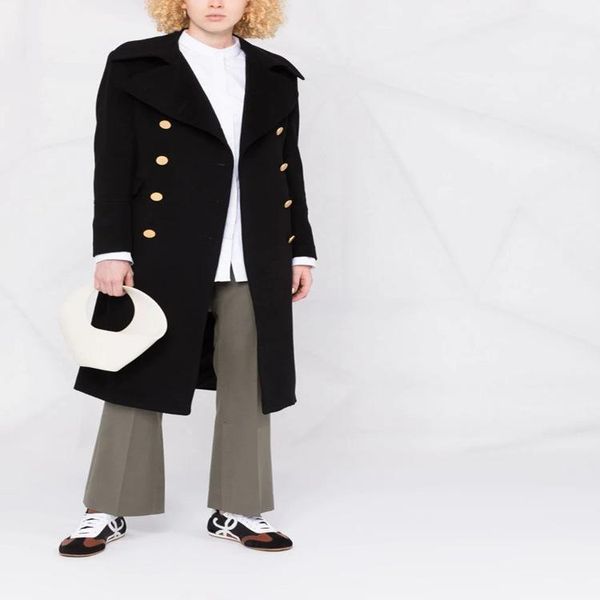 women's wool & blends 2021 autumn winter lapel double-breasted loose black back fold over the knee long women's woolen coat jacket
women's wool & blends 2021 autumn winter lapel double-breasted loose black back fold over the knee long women's woolen coat jacket