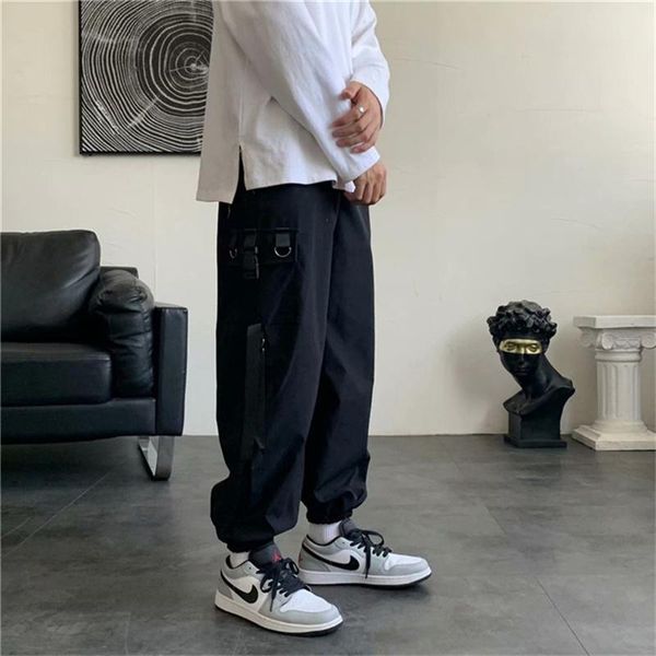 men's pants side pocket work clothes ribbon black harlan hip hop casual jogging fashion retro street
men's pants side pocket work clothes ribbon black harlan hip hop casual jogging fashion retro street