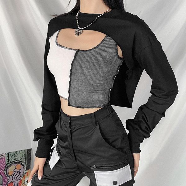 women's tanks & camis fashion sleeveless color block patchwork tank stylish crop for ladies, White
women's tanks & camis fashion sleeveless color block patchwork tank stylish crop for ladies, White