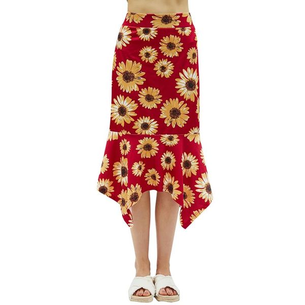 skirts women skirt with sunflower print ruffle hem high waist design droopy summer clothing, Black
skirts women skirt with sunflower print ruffle hem high waist design droopy summer clothing, Black