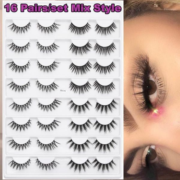 8/16 pairs 3d mink mix style false eyelashes natural criss-cross wispies lash dramatic volume makeup extension tools1
8/16 pairs 3d mink mix style false eyelashes natural criss-cross wispies lash dramatic volume makeup extension tools1